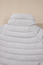 Load image into Gallery viewer, Myosotis Solid Color Quilted Zip-up Puffer Jacket - Fashion Queen