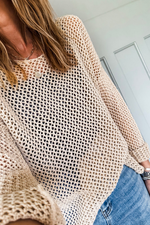 Load image into Gallery viewer, Coral Crochet Hollow-out Jumper Top Sweater - Fashion Queen - 15