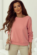 Load image into Gallery viewer, Black Bowknot Dewback Round Neck Sweatshirt - Fashion Queen