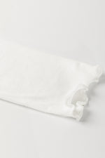 Load image into Gallery viewer, White Exposed Seam Ribbed Knit Slim Fit Long Sleeve Top