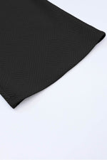 Load image into Gallery viewer, Black Textured Loose Fit T Shirt and Drawstring Pants Set - Fashion Queen