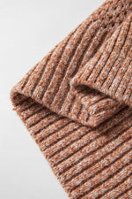 Load image into Gallery viewer, Jungle Green Loose Eyelet V Neck Drop Shoulder Sweater - Fashion Queen