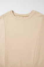 Load image into Gallery viewer, Black Loose Patchwork Crewneck Plus Size Sweatshirt - Fashion Queen