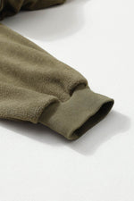 Load image into Gallery viewer, Black Flap Pocket Drawstring Hood Zip Up Jacket - Fashion Queen