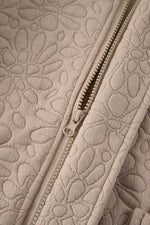 Load image into Gallery viewer, White Floral Quilted Jacket - Fashion Queen