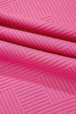 Load image into Gallery viewer, Black Solid Color Textured Long Sleeve Shift Dress - Fashion Queen