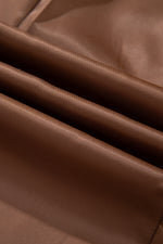 Load image into Gallery viewer, Brown Houndstooth Lapel Collar Blazer