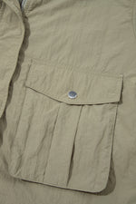 Load image into Gallery viewer, Laurel Green Zipped Pocket Cropped Hooded Utility Jacket