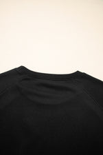 Load image into Gallery viewer, Black Varsity Spirit Striped 89 Graphic Casual Sweatshirt