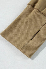 Load image into Gallery viewer, Valerian Quarter Zip Stand Neck Kangaroo Pocket Sweatshirt - Fashion Queen