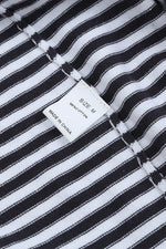 Load image into Gallery viewer, Fiery Red Contrast Trimmed Striped Drop Shoulder Sweater - Fashion Queen