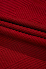 Load image into Gallery viewer, Black Textured Loose Fit T Shirt and Drawstring Pants Set - Fashion Queen