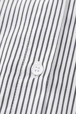 Load image into Gallery viewer, Pink Smocked Cuffed Striped Boyfriend Shirt with Pocket - Fashion Queen