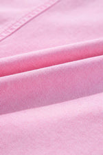 Load image into Gallery viewer, Orchid Petal Short Sleeve Double Chest Pocket Denim Shirt Dress - Fashion Queen