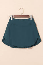 Load image into Gallery viewer, Pink Solid Pocketed Crossover High Waist Swim Skort - Fashion Queen