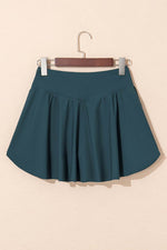Load image into Gallery viewer, Pink Solid Pocketed Crossover High Waist Swim Skort - Fashion Queen