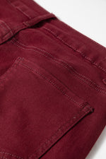 Load image into Gallery viewer, Red Dahlia Loose Straight High Waist Solid Color Jeans
