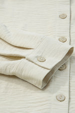 Load image into Gallery viewer, Beige Pure Color Patch Pocket Shirt - Fashion Queen -  13
