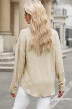 Load image into Gallery viewer, Beige Pure Color Patch Pocket Shirt - Fashion Queen -  2
