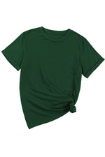 Load image into Gallery viewer, White Casual Plain Crew Neck Tee
