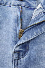 Load image into Gallery viewer, Carbon Grey Mineral Wash Raw Hem High Waist Flared Jeans
