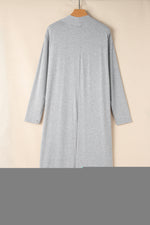Load image into Gallery viewer, Black Split Long Cardigan and Skinny Pants Lounge Set
