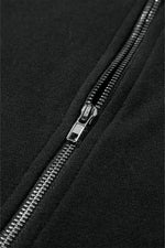 Load image into Gallery viewer, Light Grey Solid Kangaroo Pocket Half Zipper Oversized Hoodie - Fashion Queen
