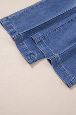 Load image into Gallery viewer, Beau Blue Tailored Center Seam Detail Straight Loose High Rise Jeans
