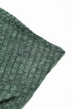 Load image into Gallery viewer, Mist Green Ribbed Keyhole Short Sleeve Wide Leg Jumpsuit - Fashion Queen -  9
