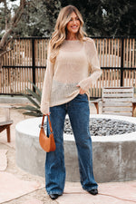 Load image into Gallery viewer, Coral Crochet Hollow-out Jumper Top Sweater
