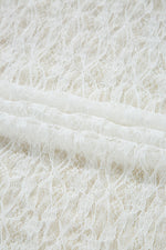 Load image into Gallery viewer, White Sheer Lace Bell Sleeve Mock Neck Blouse - Fashion Queen -  9
