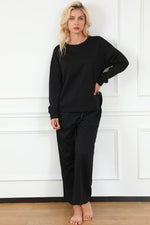 Load image into Gallery viewer, White Ultra Loose Textured 2pcs Slouchy Outfit - Fashion Queen
