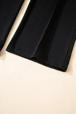 Load image into Gallery viewer, Black Double Zipper Hooded Jacket and Sweatpants Active Set
