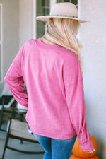 Load image into Gallery viewer, Khaki Exposed Seam Twist Open Back Oversized Sweatshirt
