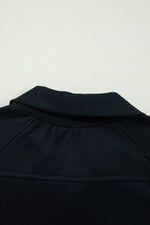 Load image into Gallery viewer, Valerian Quarter Zip Stand Neck Kangaroo Pocket Sweatshirt - Fashion Queen
