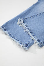 Load image into Gallery viewer, Carbon Grey Mineral Wash Raw Hem High Waist Flared Jeans
