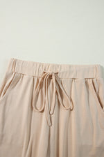 Load image into Gallery viewer, Black Split Long Cardigan and Skinny Pants Lounge Set
