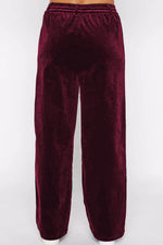 Load image into Gallery viewer, Black Solid Drawstring Waist Wide Leg Pants - Fashion Queen

