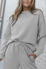 Load image into Gallery viewer, White Ultra Loose Textured 2pcs Slouchy Outfit - Fashion Queen
