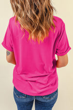 Load image into Gallery viewer, White Casual Plain Crew Neck Tee
