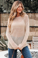 Load image into Gallery viewer, Coral Crochet Hollow-out Jumper Top Sweater
