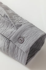 Load image into Gallery viewer, Dusty Pink Color Block/Pure Color Patch Pocket Shirt
