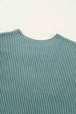 Load image into Gallery viewer, Apricot Short Sleeve Side Slit Oversized Sweater
