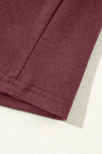 Load image into Gallery viewer, Red Dahlia Solid Exposed Seam Crew Neck Long Sleeve Top
