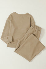 Load image into Gallery viewer, White Ultra Loose Textured 2pcs Slouchy Outfit - Fashion Queen
