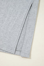 Load image into Gallery viewer, Black Split Long Cardigan and Skinny Pants Lounge Set
