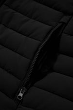 Load image into Gallery viewer, Silvery Plush Collared Quilted Zipped Puffer Vest - Fashion Queen
