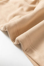 Load image into Gallery viewer, Light Grey Solid Kangaroo Pocket Half Zipper Oversized Hoodie - Fashion Queen
