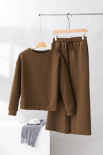 Load image into Gallery viewer, White Ultra Loose Textured 2pcs Slouchy Outfit - Fashion Queen
