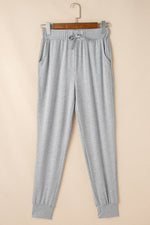 Load image into Gallery viewer, Black Split Long Cardigan and Skinny Pants Lounge Set
